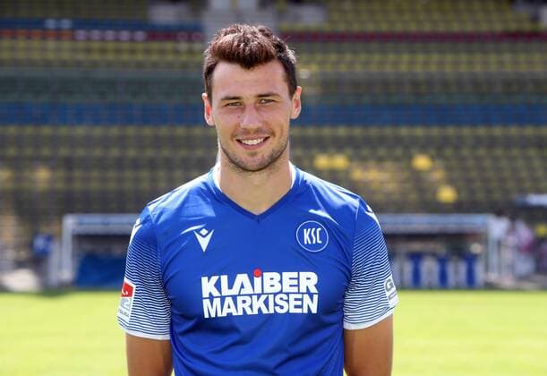 Karlsruher SC Portraittermin Saison 2019 2020 Lukas Fröde, Karlsruher SC, 2. Bundesliga, Porträttermin 2019 2020.