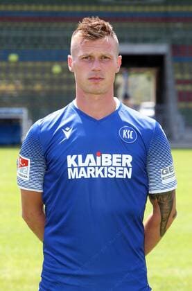 Karlsruher SC Portraittermin Saison 2019 2020 Marvin Pourie, Karlsruher SC, 2. Bundesliga, Porträttermin 2019 2020.
