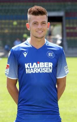 Karlsruher SC Portraittermin Saison 2019 2020 Marvin Wanitzek, Karlsruher SC, 2. Bundesliga, Porträttermin 2019 2020.