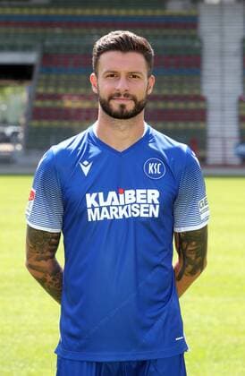 Karlsruher SC Portraittermin Saison 2019 2020 Marco Djuricin, Karlsruher SC, 2. Bundesliga, Porträttermin 2019 2020.