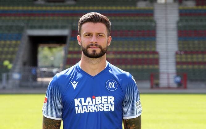 Karlsruher SC Portraittermin Saison 2019 2020 Marco Djuricin, Karlsruher SC, 2. Bundesliga, Porträttermin 2019 2020.