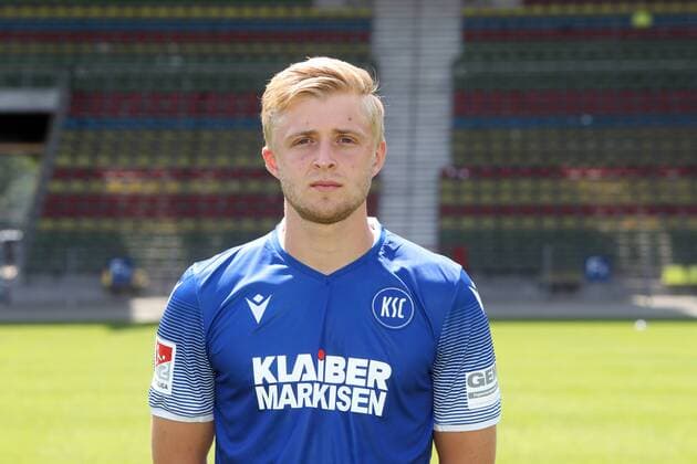 Karlsruher SC Portraittermin Saison 2019 2020 Justin Möbius, Karlsruher SC, 2. Bundesliga, Porträttermin 2019 2020.