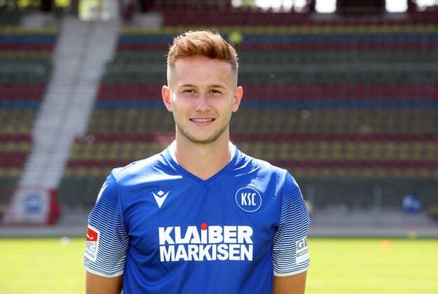Karlsruher SC Portraittermin Saison 2019 2020 Christoph Kobald, Karlsruher SC, 2. Bundesliga, Porträttermin 2019 2020.