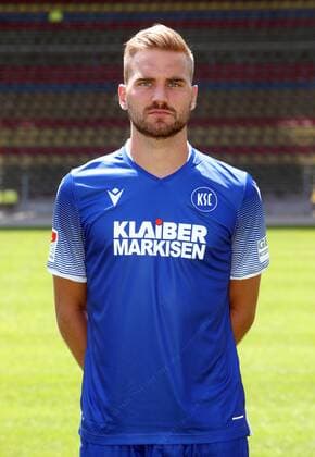 Karlsruher SC Portraittermin Saison 2019 2020 Lukas Grozurek, Karlsruher SC, 2. Bundesliga, Porträttermin 2019 2020.