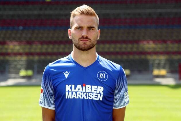 Karlsruher SC Portraittermin Saison 2019 2020 Lukas Grozurek, Karlsruher SC, 2. Bundesliga, Porträttermin 2019 2020.