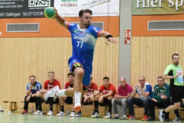 Dani Baijens ( 77, TBV Lemgo Lippe) bei einem Angriff, VfL Pfullingen vs. TBV Lemgo, Handball, Freundschaftsspiel, 18.07.2019, VfL Pfullingen vs. TBV Lemgo, Handball, Freundschaftsspiel, 18.07.2019 Dettingen an der Erms Copyright: xEIBNER Florian_Schustx EP_SCHUST