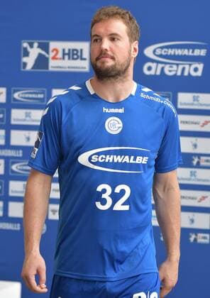 Bei der Vorstellung, Robin Haller ( 32, VfL Gummersbach), , Pressekonferenz und Pressetraining des VfL Gummersbach am 18.07.2019 - Pressekonferenz und Pressetraining des VfL Gummersbach am 18.07.2019 Gummersbach Copyright: xEIBNER JuergenxAugstx EP_JOGI