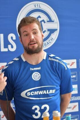 Bei der Vorstellung, Robin Haller ( 32, VfL Gummersbach), Pressekonferenz und Pressetraining des VfL Gummersbach am 18.07.2019 - Pressekonferenz und Pressetraining des VfL Gummersbach am 18.07.2019 Gummersbach Copyright: xEIBNER JuergenxAugstx EP_JOGI
