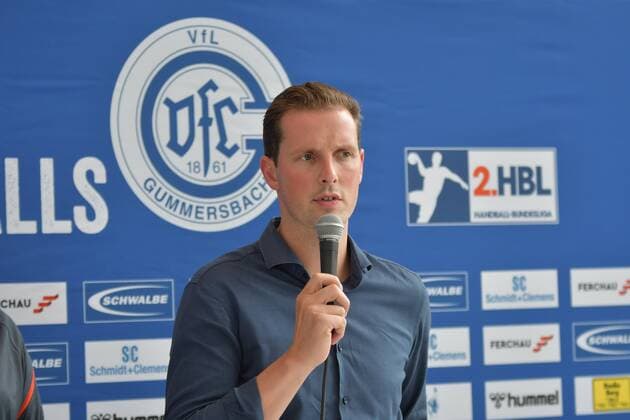 Christoph Schindler, Sportlicher Leiter VfL Gummersbach, Pressekonferenz und Pressetraining des VfL Gummersbach am 18..07.2019 - Pressekonferenz und Pressetraining des VfL Gummersbach am 18.07.2019 Gummersbach Copyright: xEIBNER JuergenxAugstx EP_JOGI