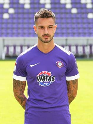Teampraesentation Erz.Aue Fussball 2.Bundesliga Filip Kusic; FC Erzgebirge Aue; 2.Bundesliga, Porträttermin 2019 2020 , Aue, 18.07.2019, Erzgebirgsstadion, Fussball ,