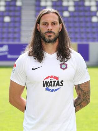Teampraesentation Erz.Aue Fussball 2.Bundesliga Torhüter Daniel Haas; FC Erzgebirge Aue; 2.Bundesliga, Porträttermin 2019 2020 , Aue, 18.07.2019, Erzgebirgsstadion, Fussball ,
