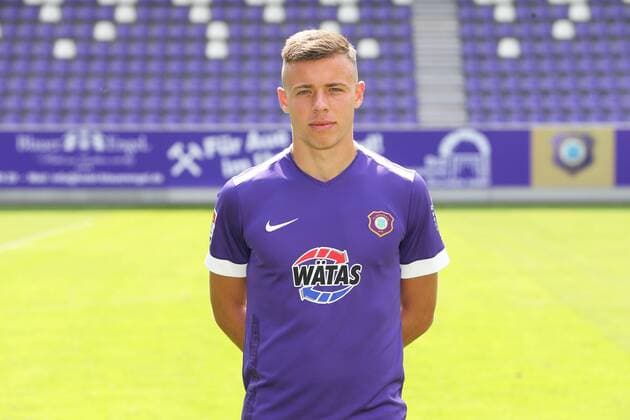 Teampraesentation Erz.Aue Fussball 2.Bundesliga Njegos Kupusovic; FC Erzgebirge Aue; 2.Bundesliga, Porträttermin 2019 2020 , Aue, 18.07.2019, Erzgebirgsstadion, Fussball ,