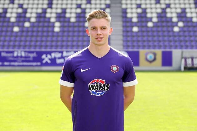 Teampraesentation Erz.Aue Fussball 2.Bundesliga Erik Majetschak; FC Erzgebirge Aue; 2.Bundesliga, Porträttermin 2019 2020 , Aue, 18.07.2019, Erzgebirgsstadion, Fussball ,