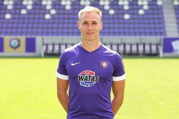 Teampraesentation Erz.Aue Fussball 2.Bundesliga Florian Krüger Krueger; FC Erzgebirge Aue; 2.Bundesliga, Porträttermin 2019 2020 , Aue, 18.07.2019, Erzgebirgsstadion, Fussball ,
