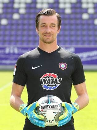 Teampraesentation Erz.Aue Fussball 2.Bundesliga Torhüter Martin Männel Maennel; FC Erzgebirge Aue; 2.Bundesliga, Porträttermin 2019 2020 , Aue, 18.07.2019, Erzgebirgsstadion, Fussball ,