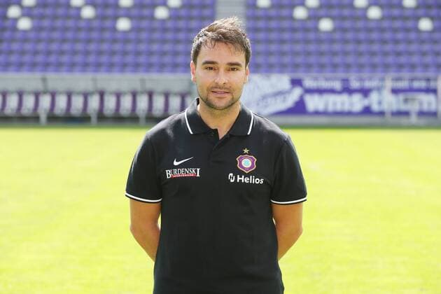 Teampraesentation Erz.Aue Fussball 2.Bundesliga Physiotherapeut Ralf Schröder Schroeder; FC Erzgebirge Aue; 2.Bundesliga, Porträttermin 2019 2020 , Aue, 18.07.2019, Erzgebirgsstadion, Fussball ,