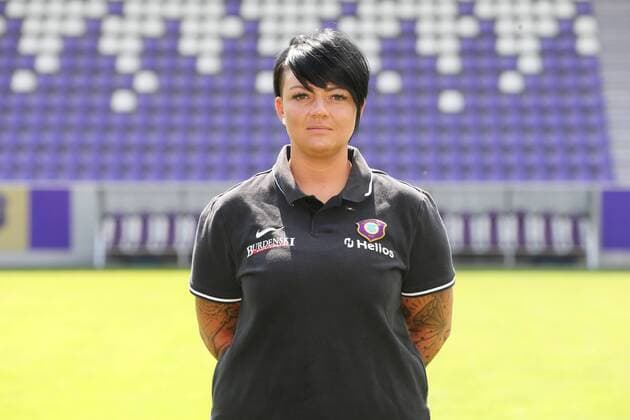 Teampraesentation Erz.Aue Fussball 2.Bundesliga Physiotherapeutin Marie Koch; FC Erzgebirge Aue; 2.Bundesliga, Porträttermin 2019 2020 , Aue, 18.07.2019, Erzgebirgsstadion, Fussball ,