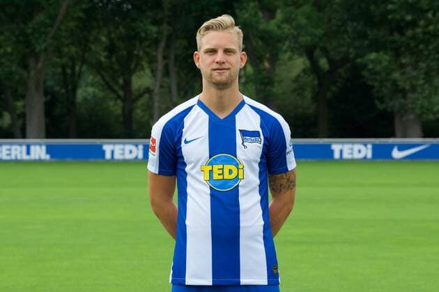 Fussball DFL 1 Bundesliga Berlin 19.07.2019 Hertha BSC Porträttermin 2019 2020 Arne MAIER Hertha BSC