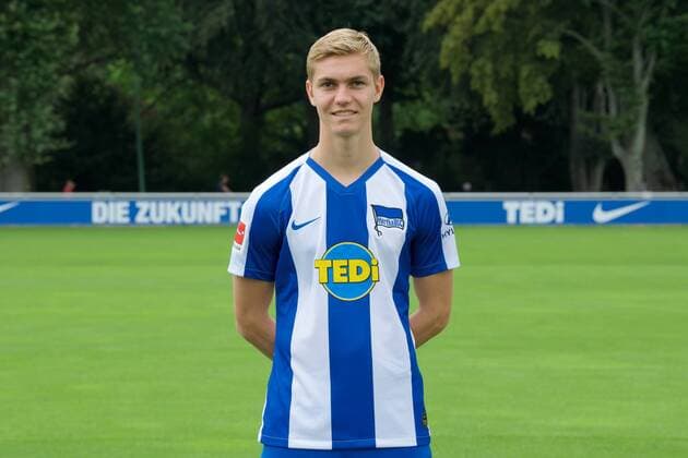 Fussball DFL 1 Bundesliga Berlin 19.07.2019 Hertha BSC Porträttermin 2019 2020 Julian ALBRECHT Hertha BSC