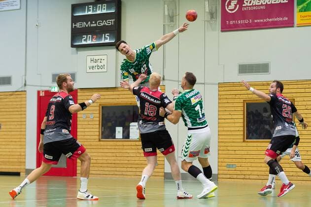 Nemanja Zelenovic (Frisch Auf Goeppingen 42), Sebastian Firnhaber (HC Erlangen 18), Jacob Bagersted (Frisch Auf Goeppingen 14), FRISCH AUF! Goeppingen vs. HC Erlangen, 54. Esslinger Marktplatzturnier, Handball, 1. Bundesliga, DKB, Herren, 19.07.2019, FRISCH AUF! Goeppingen vs. HC Erlangen, 54. Esslinger Marktplatzturnier, Handball, 1. Bundesliga, DKB, Herren, 19.07.2019 Altbach Copyright: xEIBNER WolfgangxFrankx EP_WFK