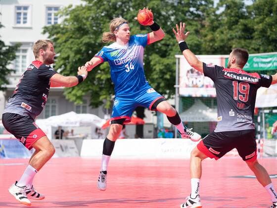 34 Andreas Cederholm (TBV Lemgo-Lippe), HC Erlangen vs. TBV Lemgo-Lippe, Esslinger Marktplatzturnier 2019, Handball, Herren, 1.Bundesliga, 20.07.2019 Esslinger Marktplatzturnier 2019, 20.07.2019 Esslingen Copyright: xEIBNER Michael_Schmidtx EP_MST