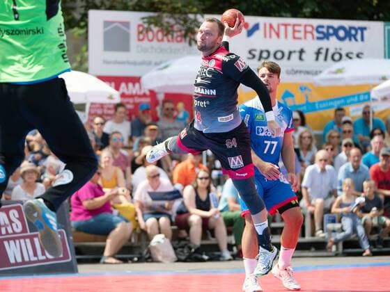 24 Martin Murawski (HC Erlangen), HC Erlangen vs. TBV Lemgo-Lippe, Esslinger Marktplatzturnier 2019, Handball, Herren, 1.Bundesliga, 20.07.2019 Esslinger Marktplatzturnier 2019, 20.07.2019 Esslingen Copyright: xEIBNER Michael_Schmidtx EP_MST