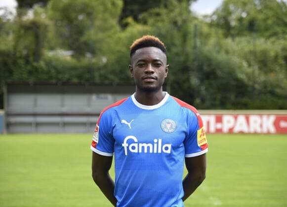 David Atanga; Holstein Kiel; 2. BL, Porträttermin 2019 2020, Fußball, Männer, 19.07.19 Kiel NLZ Projendorf Kiel Germany
