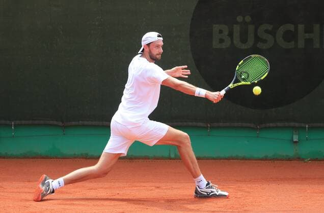 21.07.2019, 1. Herren Bundesliga Tennis , TC Grosshesselohe vs Badwerk Gladbacher HTC, Tennis, im Bild: Daniel Brands (TC Grosshesselohe) copyright: Philippe Ruiz