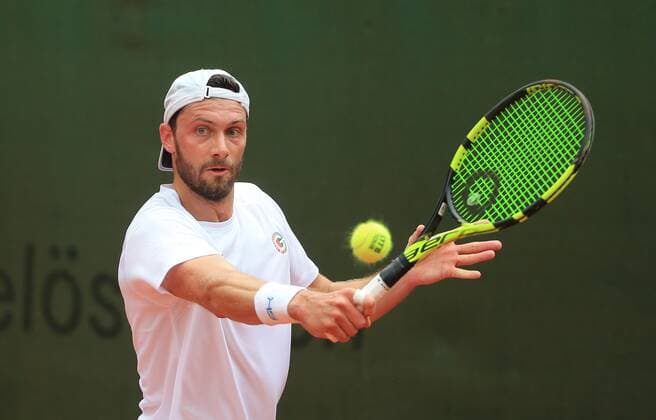 21.07.2019, 1. Herren Bundesliga Tennis , TC Grosshesselohe vs Badwerk Gladbacher HTC, Tennis, im Bild: Daniel Brands (TC Grosshesselohe) copyright: Philippe Ruiz
