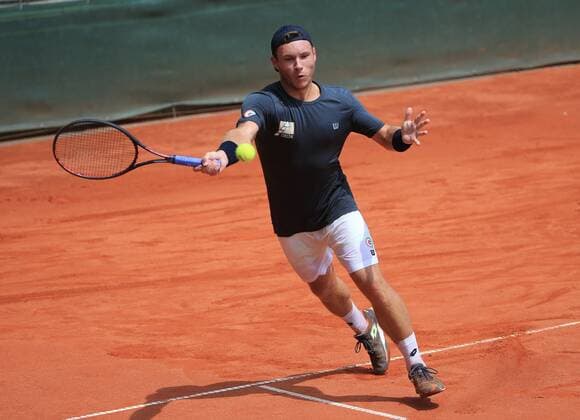 21.07.2019, 1. Herren Bundesliga Tennis , TC Grosshesselohe vs Badwerk Gladbacher HTC, Tennis, im Bild: Lucas Miedler (TC Grosshesselohe) copyright: Philippe Ruiz