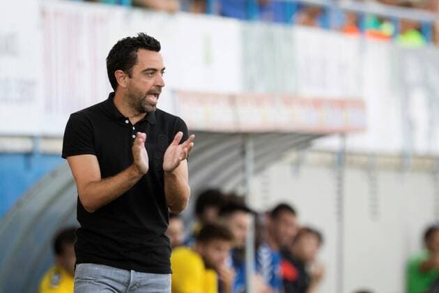 Former FC Barcelona, Barca player and Al-Sadd Sports Club head coach Xavi Hernandez reacts during the friendly match between Palamos and Al-Sadd Sports Club at Palamos Municipal stadium in Palamos, Girona, northeastern Spain, 21 July 2019. PALAMOS - AL SAAD !ACHTUNG: NUR REDAKTIONELLE NUTZUNG!  Copyright: xDavidxBorratx GRAF7559 20190721-636993398362778882