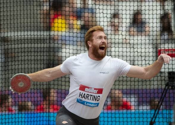 Christoph HARTING (GBR) competes in the Men s Discus Throw during the M?ller Anniversary Games London Grand Prix 2019 at the Olympic Park, London, England on 20-21 July 2019. Copyright: xVincexxMignottx PMI-2908-0129