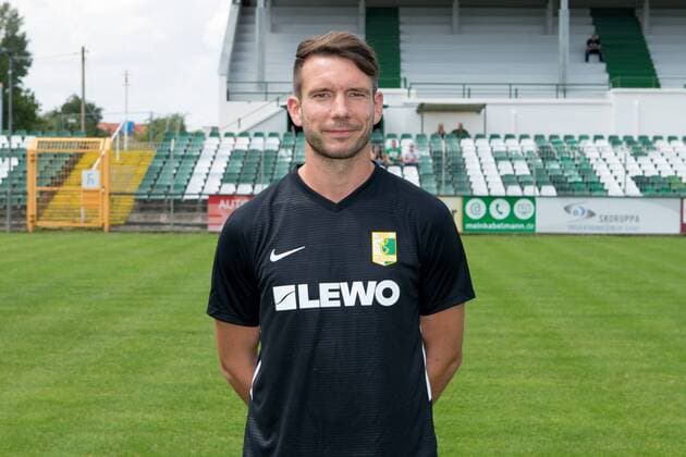 Stefan Karau ; BSG Chemie Leipzig ; Fußball ; RL NO ; Porträttermin 2019 2020. , Leipzig, 21.07.2019, Alfred-Kunze-Sportpark, Fussball ,