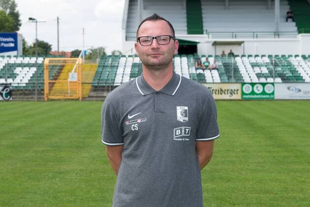 Co-Trainer Christian Sobottka ; BSG Chemie Leipzig ; Fußball ; RL NO ; Porträttermin 2019 2020. , Leipzig, 21.07.2019, Alfred-Kunze-Sportpark, Fussball ,