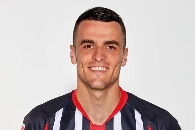 19.07.2019, xjhx, Fussball 1.Bundesliga, Eintracht Frankfurt - Fototermin 2019 2020 Porträttermin emspor, v.l. Filip Kostic (Eintracht Frankfurt) (DFL DFB REGULATIONS PROHIBIT ANY USE OF PHOTOGRAPHS as IMAGE SEQUENCES and or QUASI-VIDEO) Frankfurt am Main