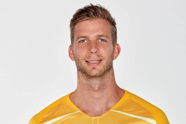 19.07.2019, xjhx, Fussball 1.Bundesliga, Eintracht Frankfurt - Fototermin 2019 2020 Porträttermin emspor, v.l. Felix Wiedwald (Eintracht Frankfurt) (DFL DFB REGULATIONS PROHIBIT ANY USE OF PHOTOGRAPHS as IMAGE SEQUENCES and or QUASI-VIDEO) Frankfurt am Main
