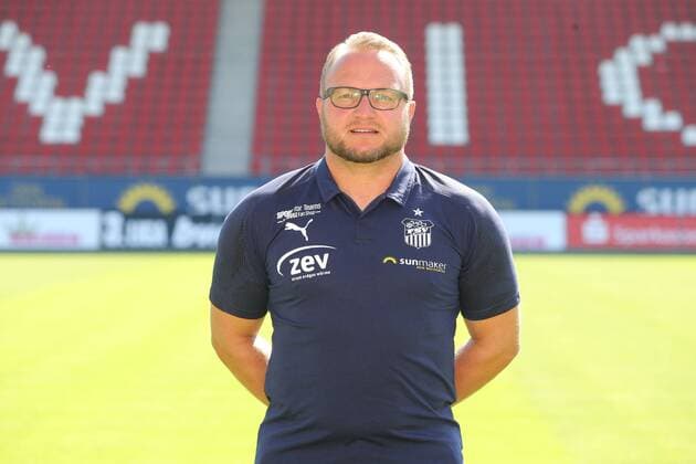 Teampraesentation Zwickau Fussball 3.Liga Co-Trainer Danny König; FSV Zwickau; 3.Liga, Porträttermin 2019 2020 , Zwickau, 23.07.2019, Stadion Zwickau, Fussball ,
