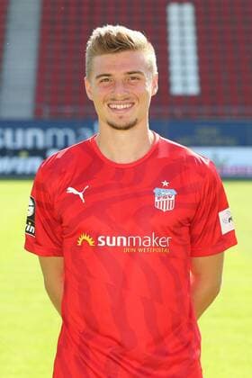 Teampraesentation Zwickau Fussball 3.Liga Elias Huth; FSV Zwickau; 3.Liga, Porträttermin 2019 2020 , Zwickau, 23.07.2019, Stadion Zwickau, Fussball ,