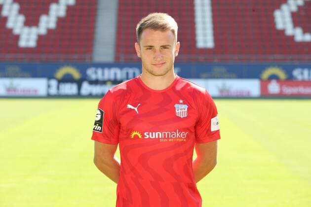 Teampraesentation Zwickau Fussball 3.Liga Denis Jäpel Jaepel; FSV Zwickau; 3.Liga, Porträttermin 2019 2020 , Zwickau, 23.07.2019, Stadion Zwickau, Fussball ,