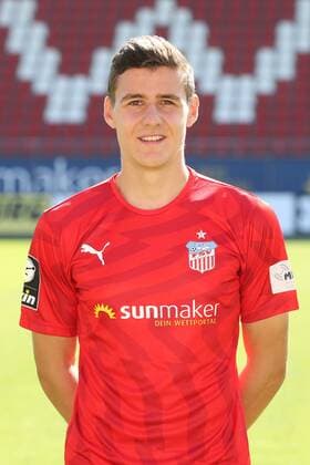 Teampraesentation Zwickau Fussball 3.Liga Marius Hauptmann; FSV Zwickau; 3.Liga, Porträttermin 2019 2020 , Zwickau, 23.07.2019, Stadion Zwickau, Fussball ,
