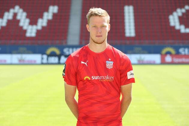 Teampraesentation Zwickau Fussball 3.Liga Gerrit Wegkamp; FSV Zwickau; 3.Liga, Porträttermin 2019 2020 , Zwickau, 23.07.2019, Stadion Zwickau, Fussball ,