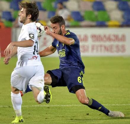23.07.2019 Tbilisi(Georgia) FC Saburtalo-GNK Dinamo Zagreb 2nd leg champions league qualify men s football Ivo Pinto(R) GNK Dinamo Zagreb, Giorgi Kokhreidze (L) Saburtalo :Str 