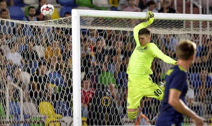 23.07.2019 Tbilisi(Georgia) FC Saburtalo-GNK Dinamo Zagreb 2nd leg champions league qualify men s football Dominik Livakovic GNK Dinamo Zagreb :Str 
