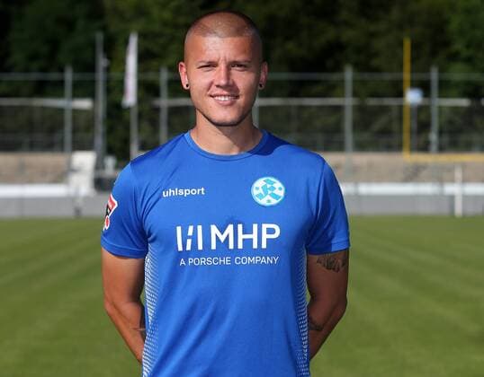 BAU 23. Juli 2019 Stuttgart-Degerloch Fußball SV Stuttgarter Kickers Fototermin, Shkemb Miftari