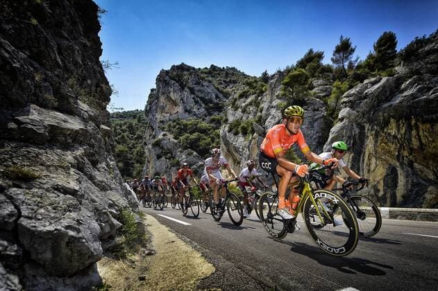 Belgian Greg Van Avermaet of CCC Team pictured in action during stage 17 of the 106th edition of the Tour de France cycling race, from Pont du Gard to Gap (200 km), France, Wednesday 24 July 2019. This year s Tour de France starts in Brussels and takes place from July 6th to July 28th. YORICKxJANSENS  x05632833x