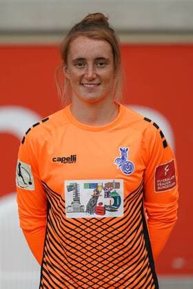 Meike Kämper ( MSV Duisburg ), Fussball - Flyeralarm Frauen Bundesliga - Saison 2019 2020 - Fototermin MSV Duisburg, Duisburg, Schauinsland Reisen Arena, 24.07.2019, DFB regulations prohibit any use of photographs as image sequences and or quasi-video Duisburg Schauinsland Reisen Arena Nordrhein-Westfalen Deutschland