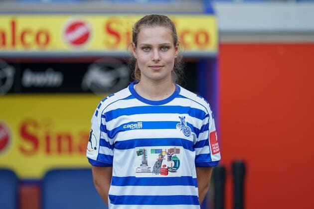 Pia-Sophia Rybacki ( MSV Duisburg ), Fussball - Flyeralarm Frauen Bundesliga - Saison 2019 2020 - Fototermin MSV Duisburg, Duisburg, Schauinsland Reisen Arena, 24.07.2019, DFB regulations prohibit any use of photographs as image sequences and or quasi-video Duisburg Schauinsland Reisen Arena Nordrhein-Westfalen Deutschland