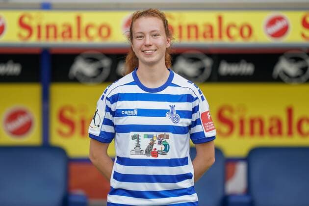 Jacqueline Broux ( MSV Duisburg ), Fussball - Flyeralarm Frauen Bundesliga - Saison 2019 2020 - Fototermin MSV Duisburg, Duisburg, Schauinsland Reisen Arena, 24.07.2019, DFB regulations prohibit any use of photographs as image sequences and or quasi-video Duisburg Schauinsland Reisen Arena Nordrhein-Westfalen Deutschland