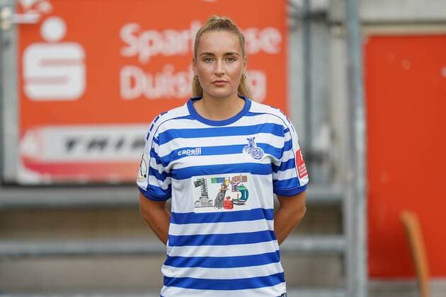 Nina Lange ( MSV Duisburg ), Fussball - Flyeralarm Frauen Bundesliga - Saison 2019 2020 - Fototermin MSV Duisburg, Duisburg, Schauinsland Reisen Arena, 24.07.2019, DFB regulations prohibit any use of photographs as image sequences and or quasi-video Duisburg Schauinsland Reisen Arena Nordrhein-Westfalen Deutschland