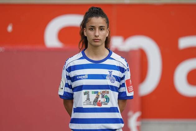 Narjiss Ahamad ( MSV Duisburg ), Fussball - Flyeralarm Frauen Bundesliga - Saison 2019 2020 - Fototermin MSV Duisburg, Duisburg, Schauinsland Reisen Arena, 24.07.2019, DFB regulations prohibit any use of photographs as image sequences and or quasi-video Duisburg Schauinsland Reisen Arena Nordrhein-Westfalen Deutschland
